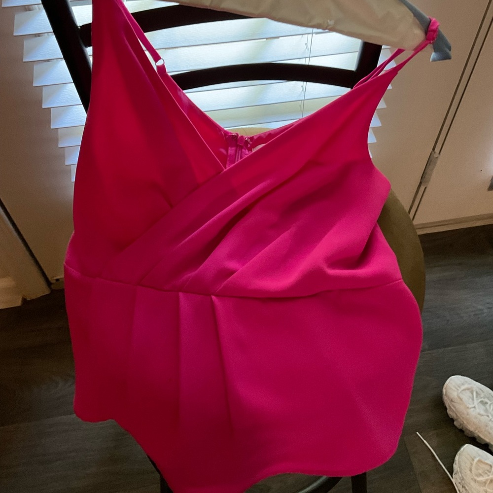Pink fitted blouse